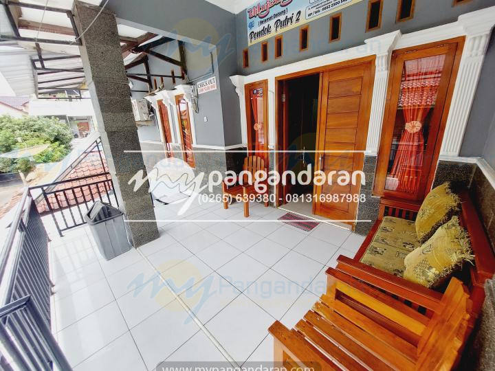   Tampilan teras bungalow lantai 2 pondok putri 2 pangandaran